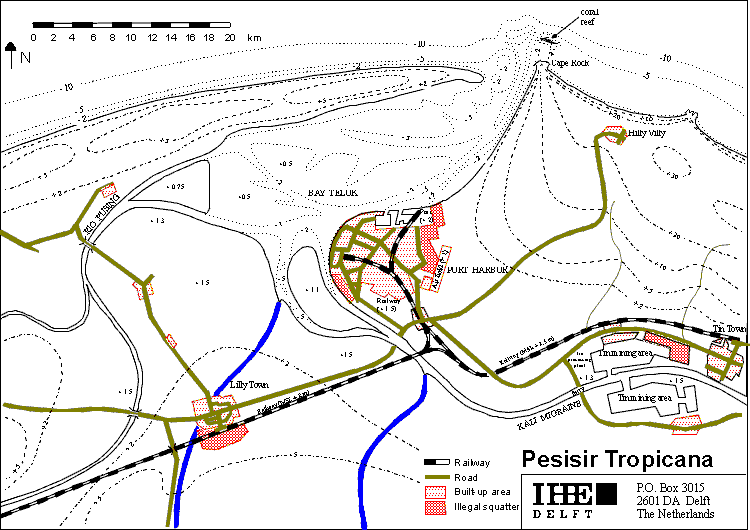 map of Pesisir area