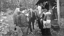 Septemder 1999. The participants of the workshop of Association of strict nature
reserves (zapovedniks) and national parks in Yenisei region in
strict nature reserve (zapovednik) 
